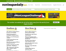 Tablet Screenshot of nonleaguedaily.com